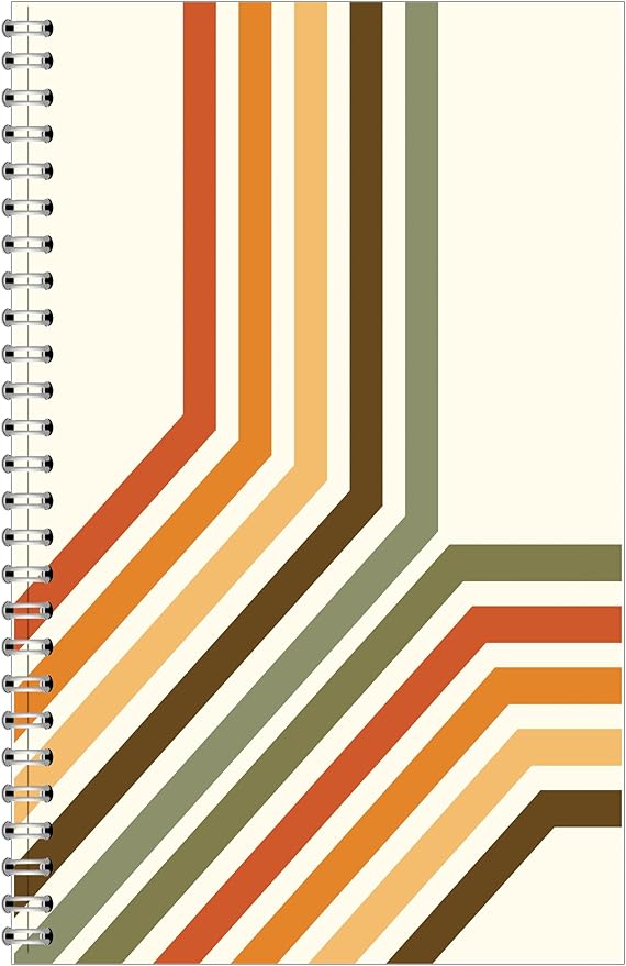 House of Doolittle Non-Dated Monthly & Weekly Planner Calendar - Spiral Bound Organizer - 7 x 11 Inches - Stripes Design