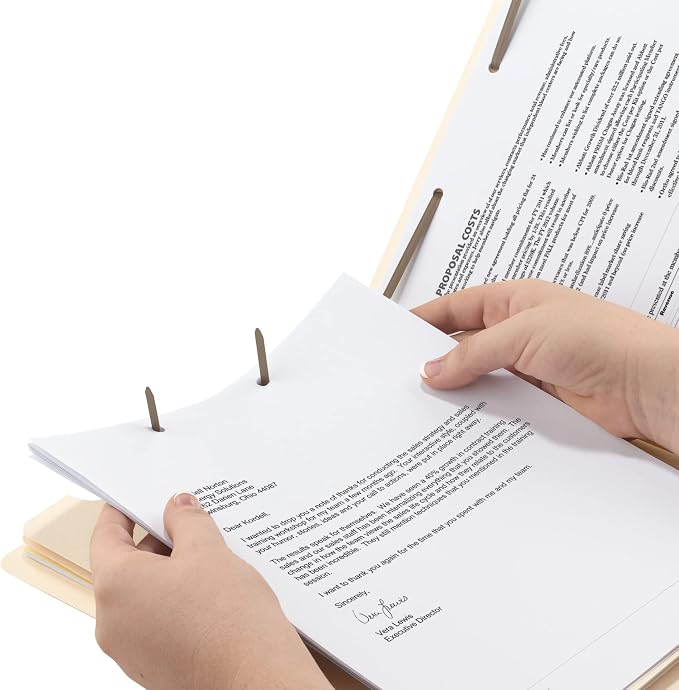 Smead Classification File Folder, 2" Expansion, 2/5-Cut Tab, Letter Size, 10 per Box (2 Dividers, Manila)