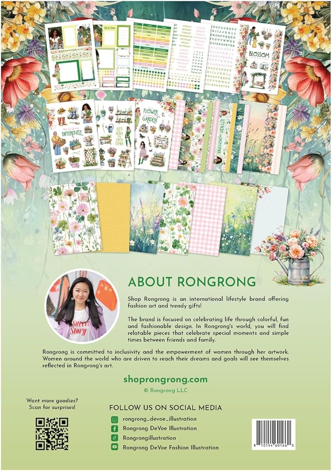in Bloom Planning Kit Bundle – Spring Monthly Planner Kit with Functional & Decorative Pages, Vellum, Scrapbooking Papers, PET Tape 3.0 & Pen for Creative Planning & Journaling