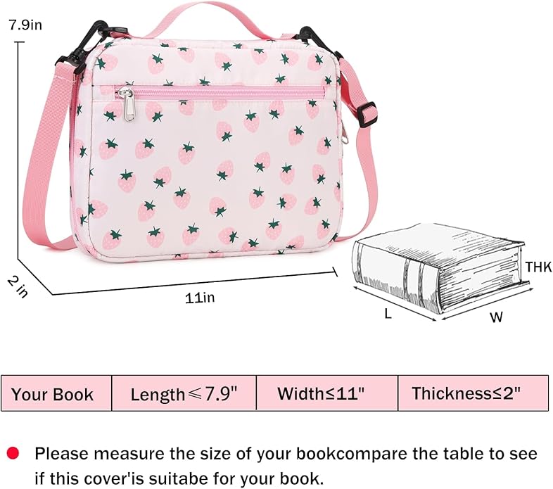 Bible Cover Case for Women Large Bible Cover for Girls Bible Study Supplies Accessories with Handle and Shoulder Strap | Durable