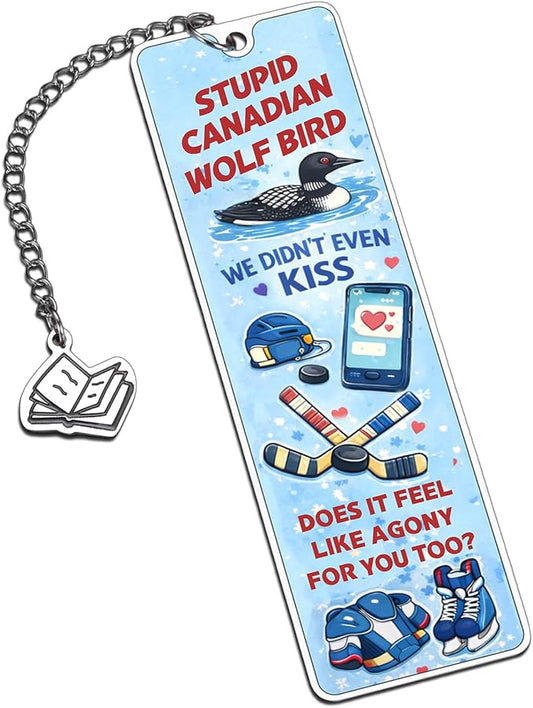 Heated Rivalry Bookmark, Hockey Rivals Trope Bookish Gifts for Women, Book Trope Bookmark, Book Lover Gifts for Women Men Girls Boys Books Merch for Readers Fans Bookworm Nerd Birthday Graduation Gift