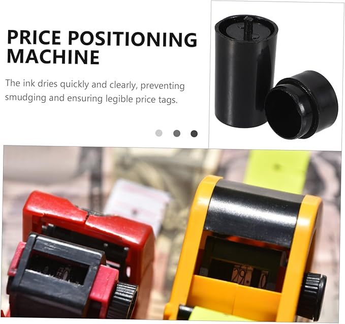 HOMSFOU 10pcs Replacement Ink Roller Pricing Labeller Fast-Drying Precision Marking Ink Refills for Price Tagging Machines