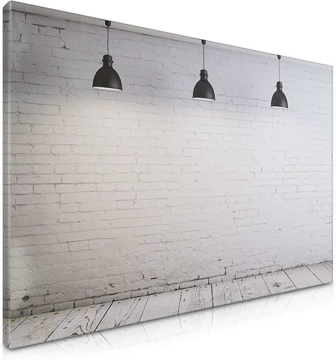 Navaris Magnetic Dry Erase Board - 16 x 24 inches Decorative White Board for Wall with Design, Includes 5 Magnets and Marker - Industrial
