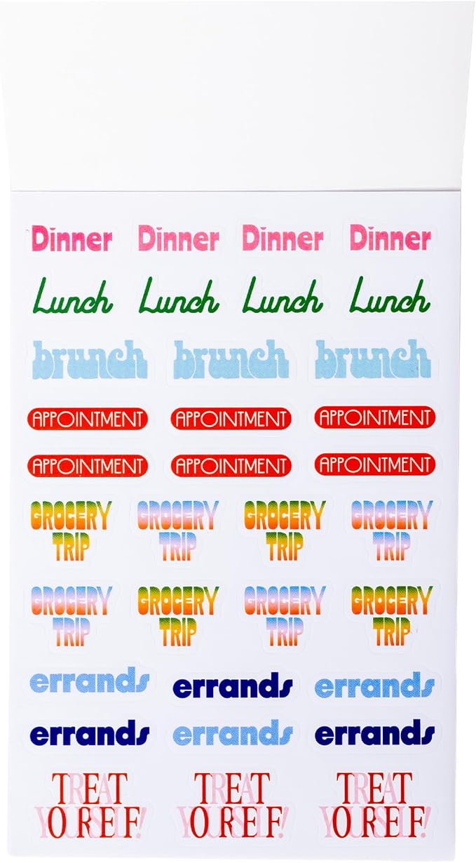 ban.do Sticker Book of Planner Stickers, 40 Sticker Sheets with Colorful/Fun/Positive Stickers for Journals and Planners, Issue One
