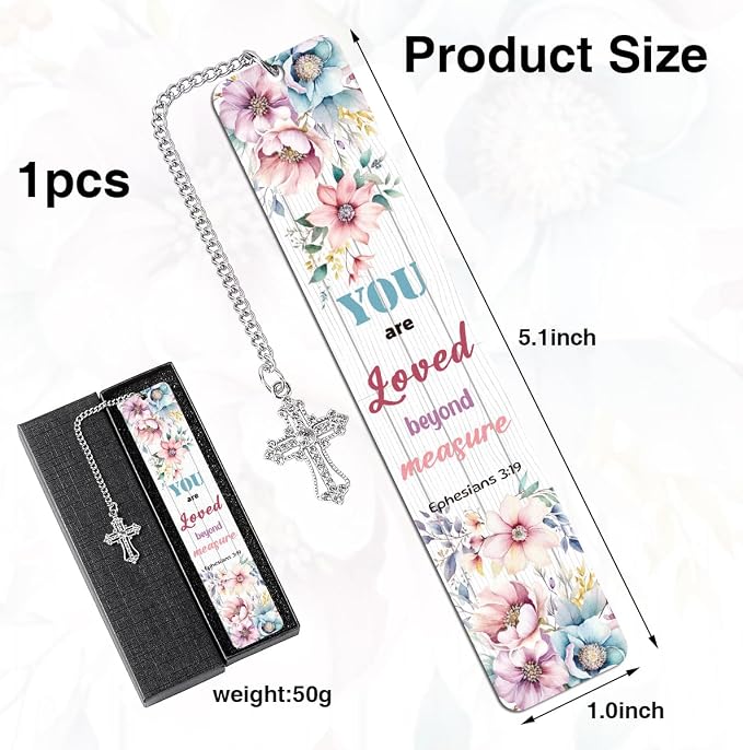 Metal Bible Verse Bookmarks Gifts, Christian Gifts for Women, Religious Motivational Book Marker for Friends Girl Sister Female Bookworms Book Club Religious Gift