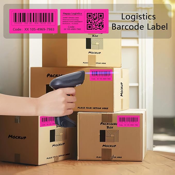 PARLAIM 2.25x1.25 Thermal Labels,1000 Labels Rectangular Direct Thermal Stickers Labels Roll Compatible Thermal Printer, Mailing Labels, Shipping Labels Self-Adhesive Direct Thermal Labels