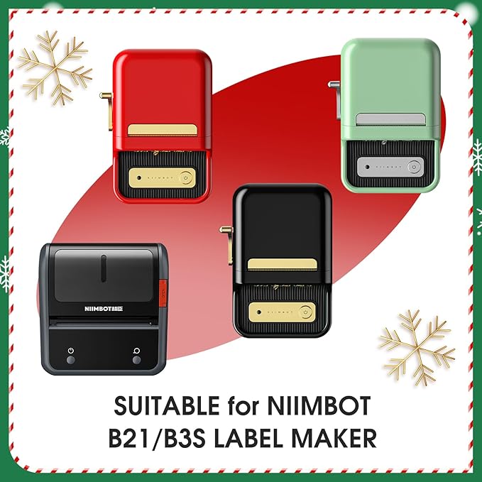 NIIMBOT Thermal Stickers, 300 Round Labels for B21/B1/B3S Printer, 0.83'' x 0.83''(21x21mm), Waterproof, Oil-Proof Label Tape