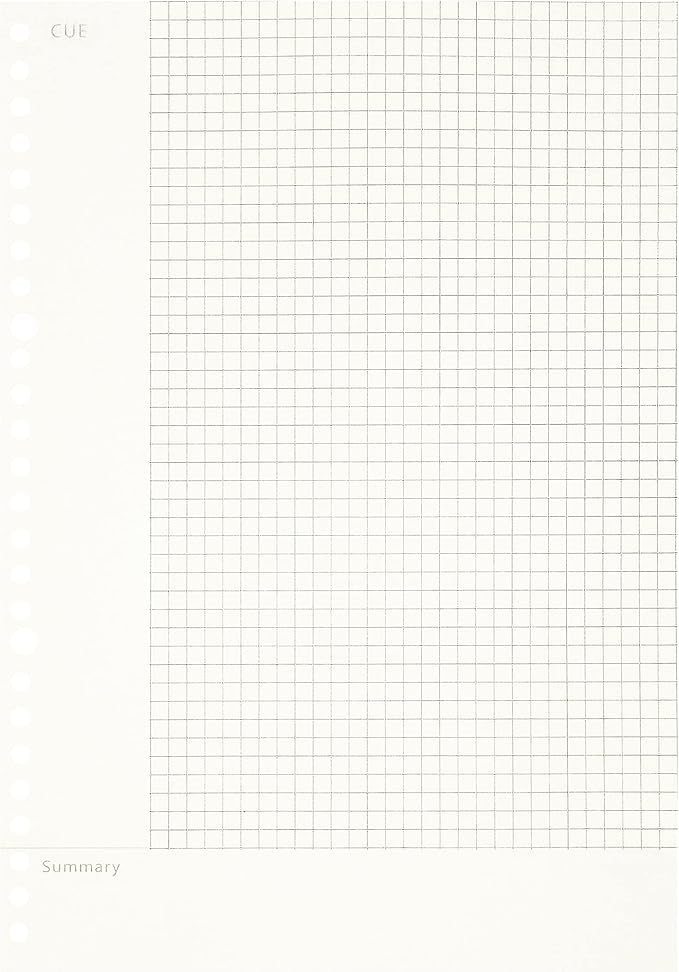 Zelten 2 Pack B5 120 Sheets/240 Pages Connell Loose Leaf Punched Paper Refills Paper for 26 Hole Binder Personal Organizer Diary Notebook Refillable Planner