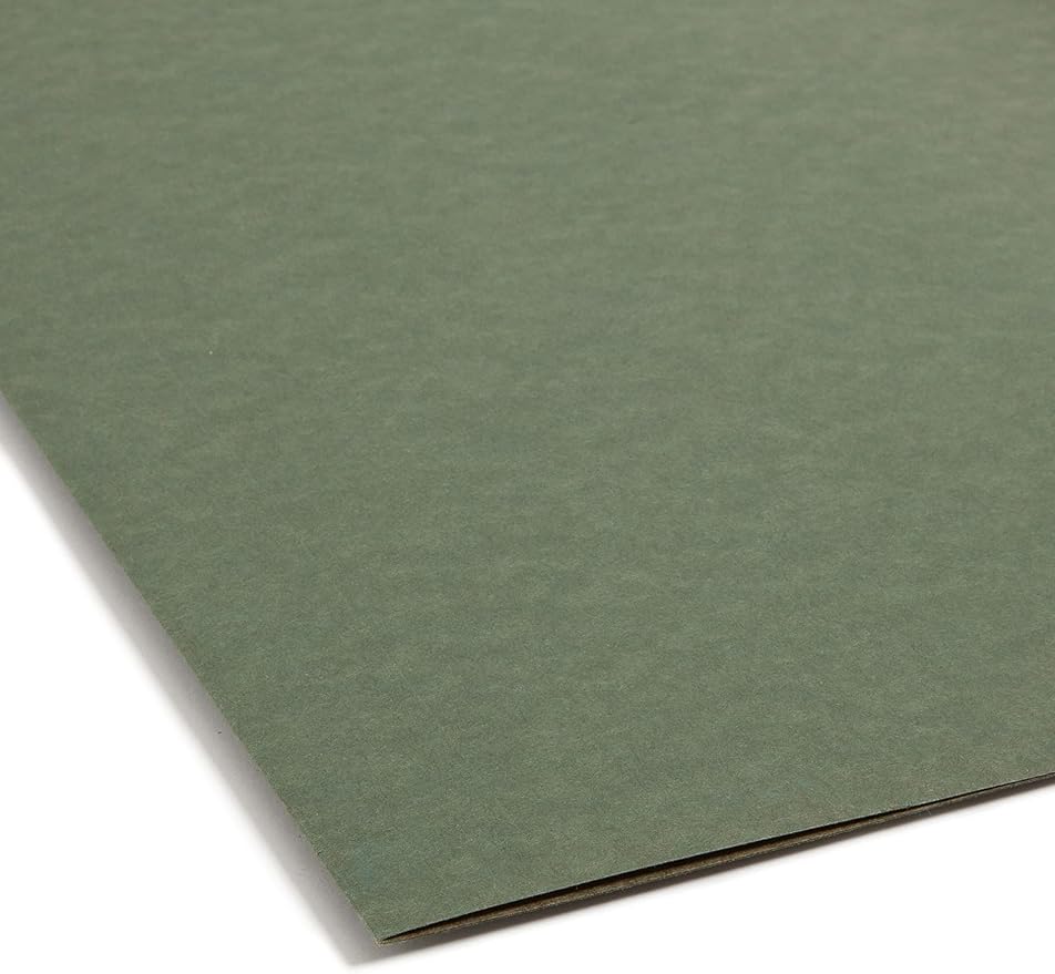 Smead Hanging File Folders for Documents, Letter Size, 2 Inch Expansion, File Organizer for Filing Cabinets, Standard Green, 25 Pack (64259)