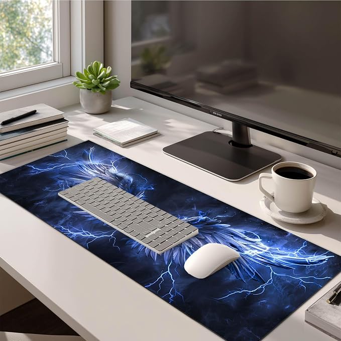 HOMETITUTE Mouse Pad XL Gaming Mousepad 31.5 x 11.8 Inch Large Desk Mat Extended Keyboard Pad Computer Mat Non Slip Surface Waterproof Desk Accessories