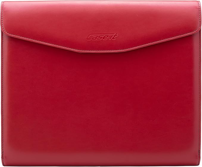Case it Case-it V.P Tri Fold Business Meeting Padfolio | Professional Portfolio with Letter Size Writing Pad/Lots of Pockets/PAD-35 RED