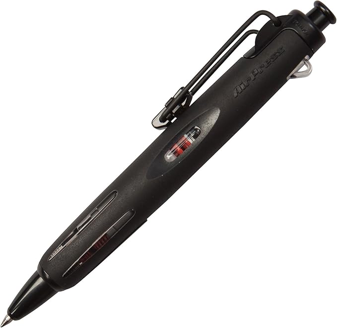 Tombow 56065 AirPress Ballpoint Pen, Black, 1-Pack. Pressurized Pen Easily Writes Overhead and on Wet Paper