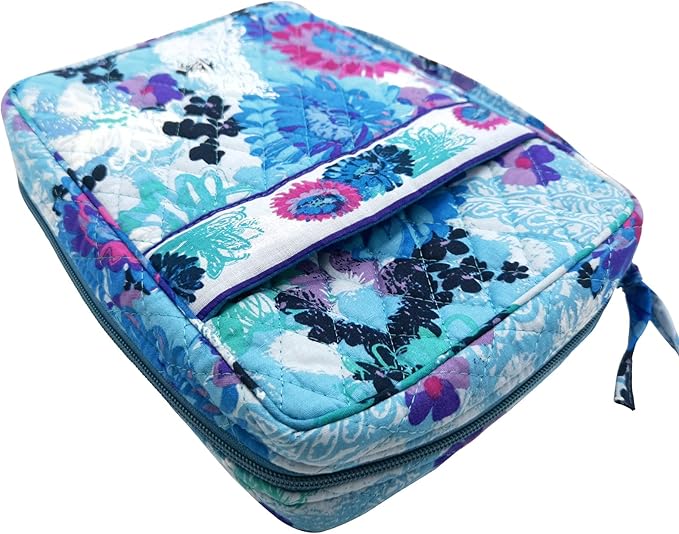 DIWI Quilted Bible Cover Extra Large Sizes 11.25 X 8.25 X 2.75 Inches Good Book Case (XL, C1 Watercolor Blue)