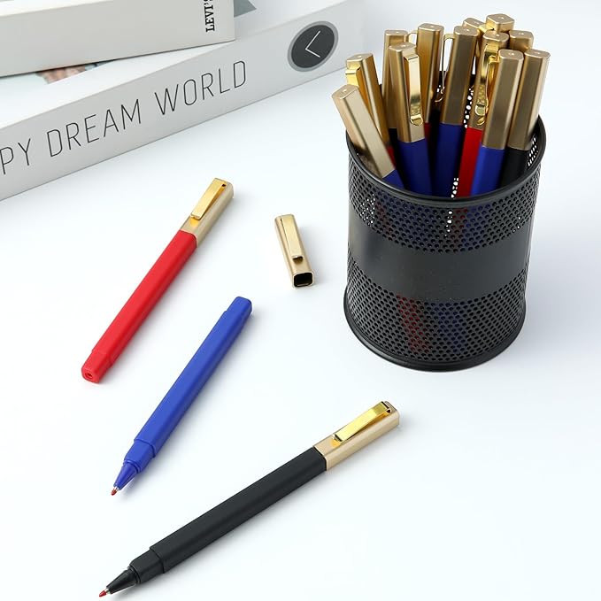 36 Pack Gel Pens 0.5mm Pens Fine Poin Smooth Writting for Journaling Coloring, Black Gel Ink Pens Cute Roller Pen,Nurse's pen,Quick Drying Ballpoint Pen for Office Supplies