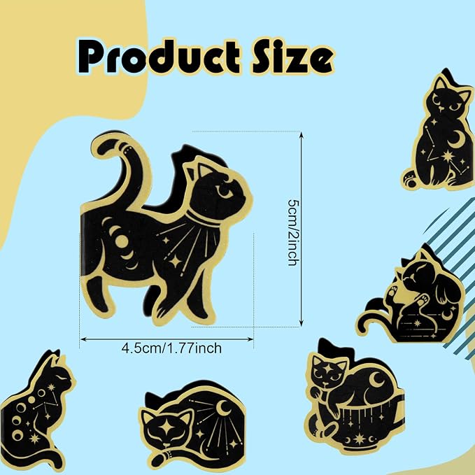 12 PCS Magnetic Cat Bookmarks, Book Markers for Reading, Bookmarks Bulk for Teens, Book Lovers Gifts, Reading Present