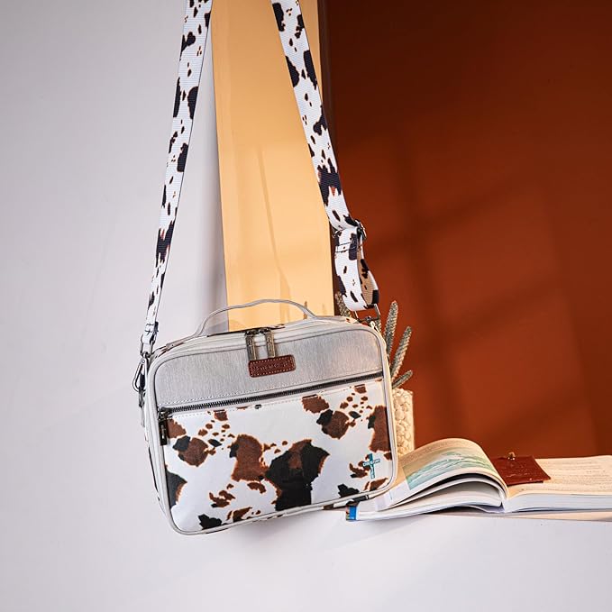 Montana West Bible Covers for Women Men with Leather Bookmark Carrying Book Case Church Bag Outdoor Bible Protective