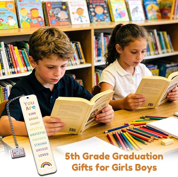 Bookmarks for Kids, Book Marks for Reading Kid, Preschool End of Year Gifts for Kids, Kindergarten Back to School Gift for Student, 5th 8th Grade School Supplies for Boys Girls, Dorm Room Essentials