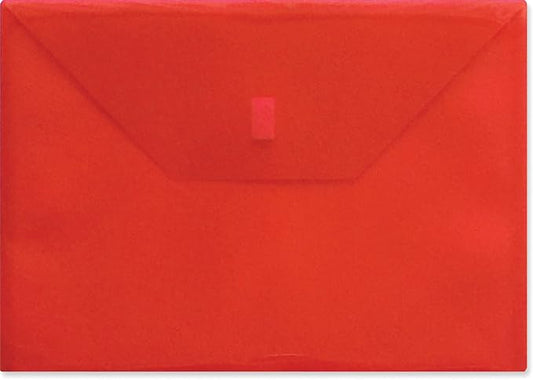 Lion Design-R-Line Poly Envelope, 9-3/8 Inch x 13 Inch, Pack of 6 (Transparent Red (22080-RD-6P)