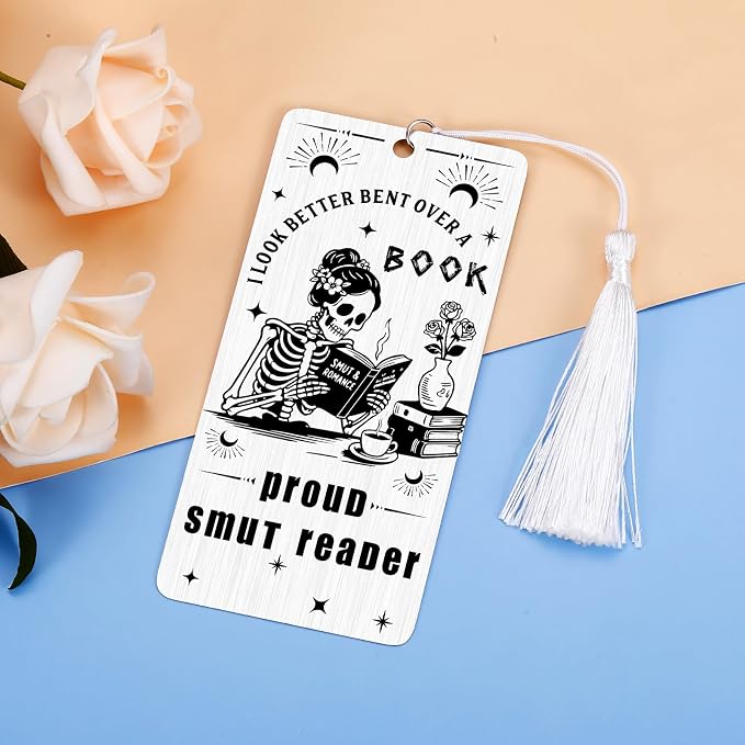Boo Basket Stuffers for Women - Horror Bookmarks for Reading Women, Spooky Halloween Gifts for Adults, Christmas Birthday Gift Ideas for Reader, Dark Romance Bookmark for Book Lover