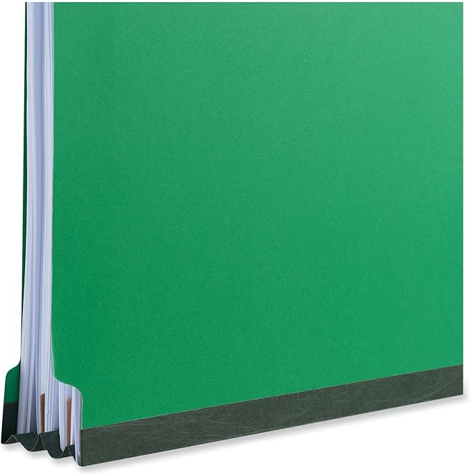 Universal 10302 Pressboard Classification Folders, Letter, Six-Section, Emerald Green (Box of 10)