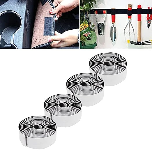 Self Adhesive Hook and Loop Tape, 4pcs Can Be Cut to Any Length Tape 150 X 2cm 59.1 X 0.8inch