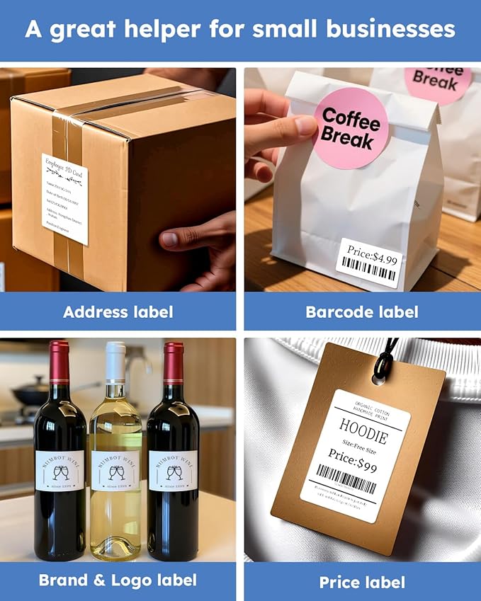 Thermal Labels for N20 Label Maker,1.97"x1.18"(50x30mm), 230 Labels/Roll, for Barcode, Address, Mailing, Logo, Business, Name Tag, 3 Rolls