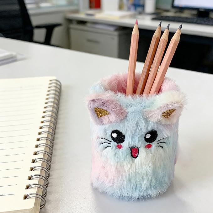 Pen Holder Stand Cup Pencil Holder Organizer Makeup Brush Holders for Home Office Desk, Multi-Purpose Desktop Storage Organizer, Pencil & Makeup Brush Holder for Office Home Vanity Decor
