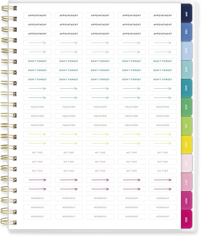 AT-A-GLANCE 2027 Planner, Simplified by Emily Ley, Weekly & Monthly, 8.5" x 11", Customizable, Camp Gingham (EL58-901-27)