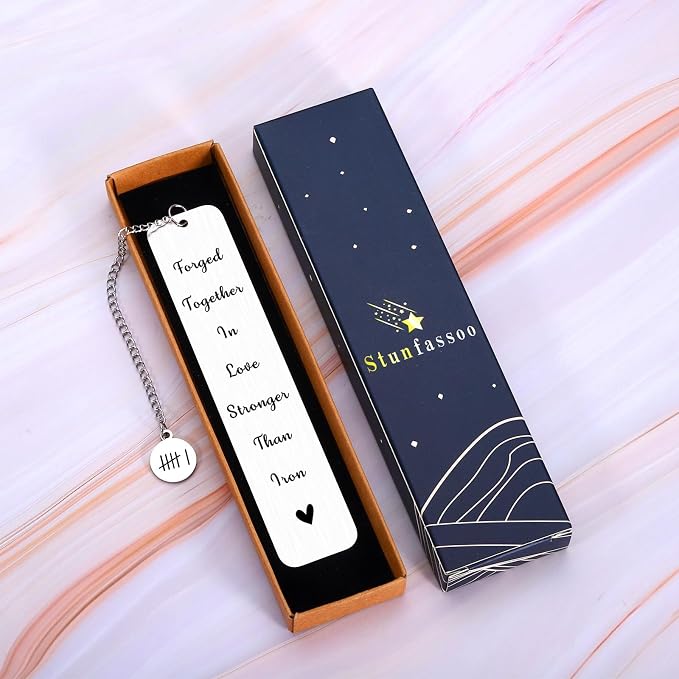 6 Year Anniversary Iron Gifts for Him Her Iron Gifts for 6th Anniversary Bookmark for Women Men 6th Valentines Day Gift from Wife Husband Boyfriend Girlfriend Couples Wedding Sixth Anniversarys