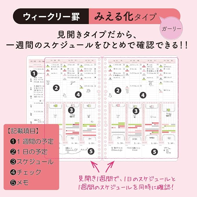 Kokuyo Campus Loose Leaf Study Planner Weekly Ruled
