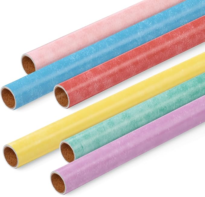 Skyygemm 6 Rolls Bulletin Board Paper Fade Resistant Colored Bulletin Board Paper Roll Bulk for Art Decor Drawing Craft Painting(4 x 12 ft,Watercolor)