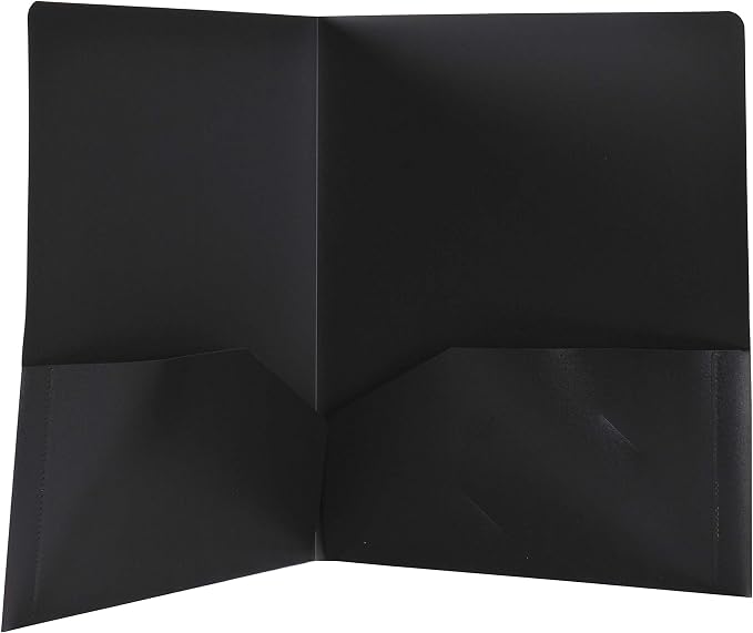 Filexec Products 2 Pocket Folder, Heavy Duty, Opaque, Assorted, Pack of 6 (50483-3132)