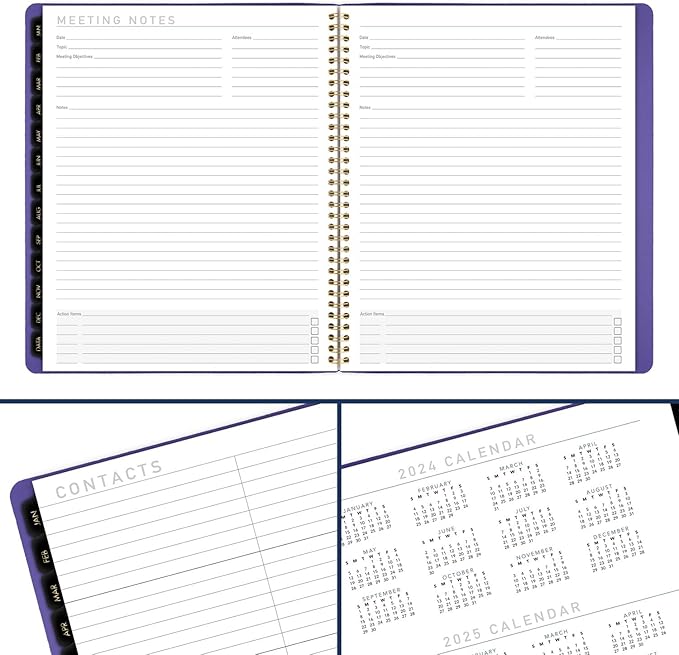 AT-A-GLANCE 2025 Planner, Monthly, 9” x 11”, Large, Contemporary, Purple (70250X1425)