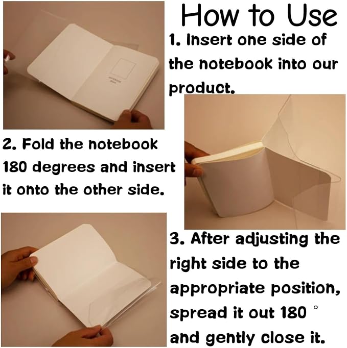 A5 Clear Cover, Adjustable Notebook Cover - Universal Fit for Midori, Traveler's Notebook, Clear Plastic Book Protector for Hobonichi