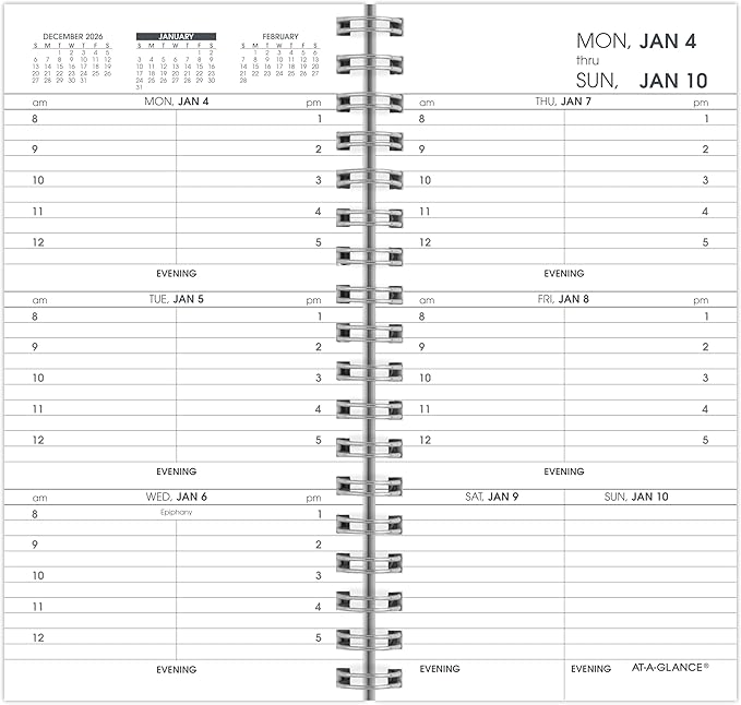 AT-A-GLANCE 2027 Weekly Appointment Book Planner Refill for 7000805, 3.25" x 6.25", Pocket Size (709041027)