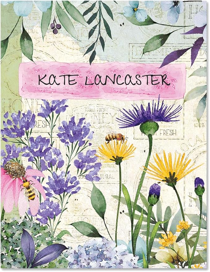 Current Wildflower Sanctuary Bill Paying Organizer Book - 9" x 12” Personal Account Book, Spiral Bound, 14 Storage Pockets, 32 Label Stickers, Monthly Finance & Payment Management Tracker for Home & Office