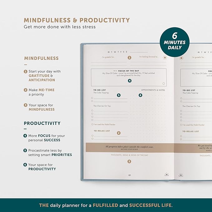 6-Minute Diary – 3-Million-User Gratitude Journal for Women with Prompts – Guided Self Care Journal Based on Positive Psychology – Daily Manifestation Journal for Self-Love & Mindfulness