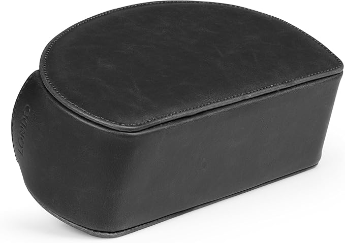 Londo Remote Control Holder with 5 Pockets - Store DVD, Blu-Ray, TV, Roku or Apple TV Remotes - PU Leather with Suede Lining - Slim, Compact Living or Bedroom Storage