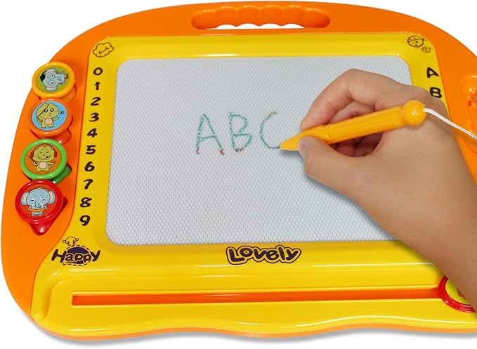 Magnetic Drawing Board Pens(2PCS),Magnet Replacement Pens for Magnatab,Magnet Steel Board,Writing Board,Ketch Pad,Doodle Boards(Random Color)