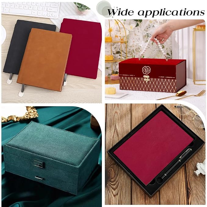 CRASPIRE 51 x 11.8inch Linen Book Cloth for Book Binding Fabric Surface Paper Backed Bookcover Books Album Scrapbooking Archival DIY Covering Protector Bookcloth Bookbinding Supplies Dark Red