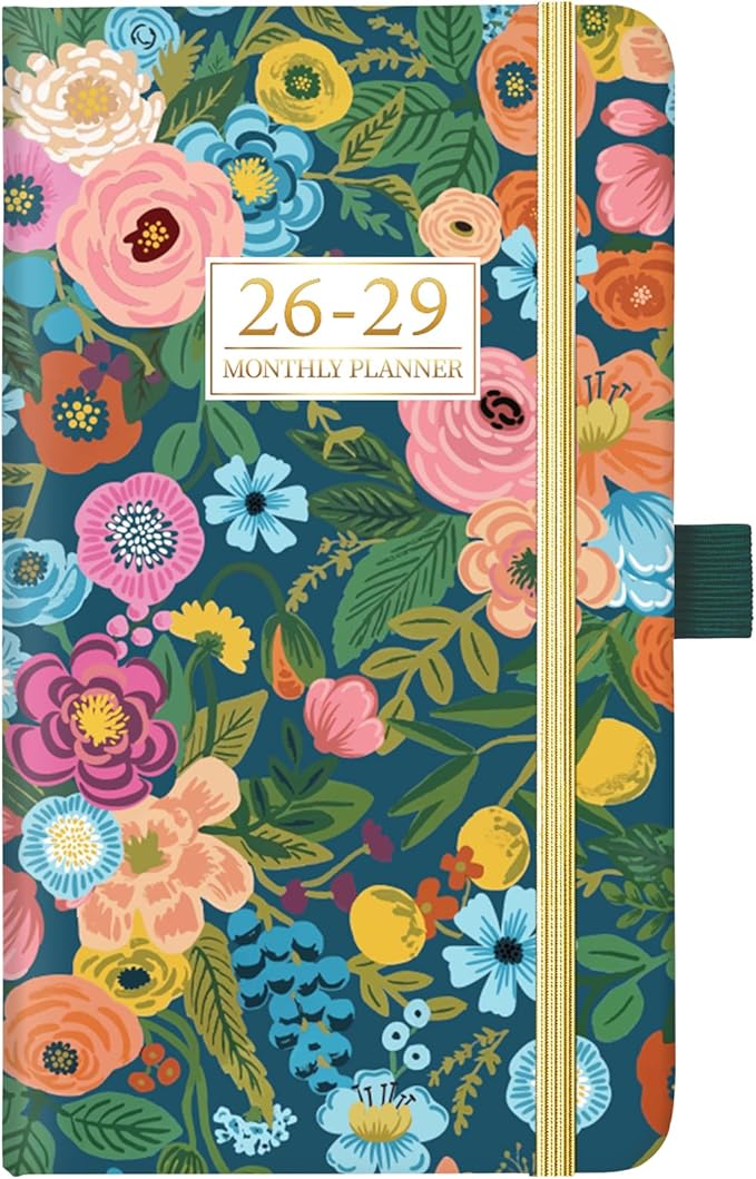 Pocket Calendar 2026-2029 - 3 Year Monthly Planner 2026-2029, Jul. 2026 - Jun. 2029, 6.3" x 3.7", Pocket Planners 2026-2029 with Elastic Closure