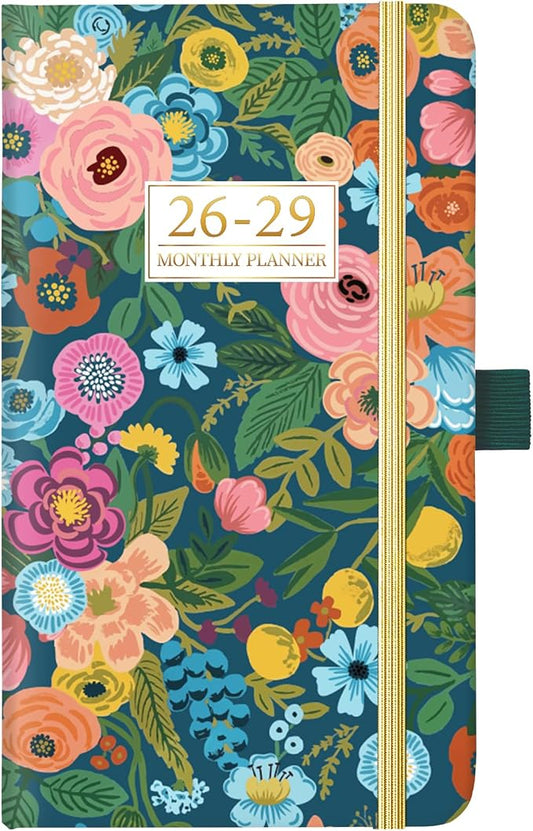 Pocket Calendar 2026-2029 - 3 Year Monthly Planner 2026-2029, Jul. 2026 - Jun. 2029, 6.3" x 3.7", Pocket Planners 2026-2029 with Elastic Closure