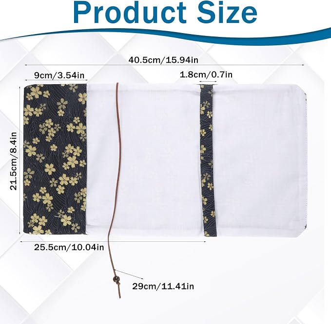 Paperback Book Cover, Adjustable Soft Fabric Book Cover, Books Covers Fit A5 Size 5.5x8.2 Inch Paperbacks for Notebook Journal, Hardcover Protection