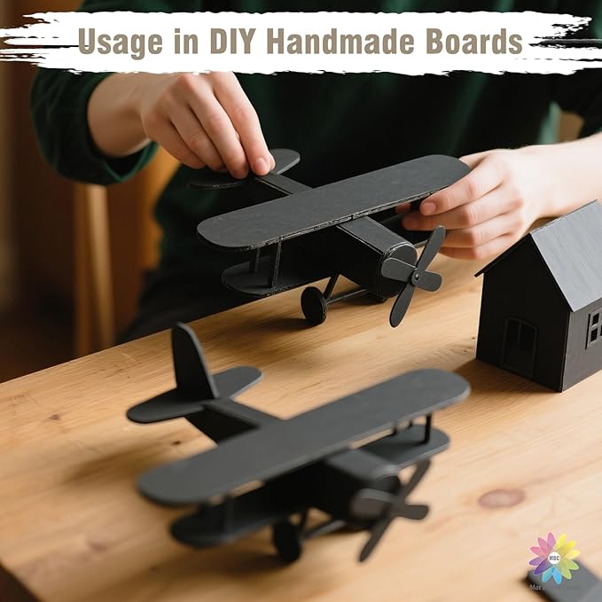 Mat Board Center, Pack of 5, 12X16 Foam Boards Acid Free Black Foam Core Boards for Mounting, Crafts, Display, Presentation and Projects, 3/16" Thick