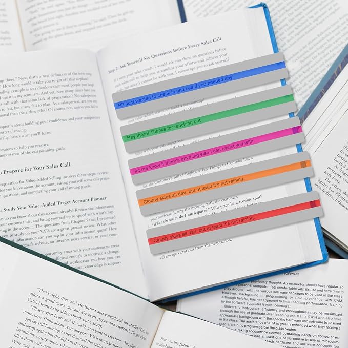 Guided Reading Strips & Highlight Strips, Reading Assistance Strips for Home Study, Dyslexia Reading Tools, Color Overlays for Dyslexia, Improve Focus & Comprehension, Colored, (8 Pieces)