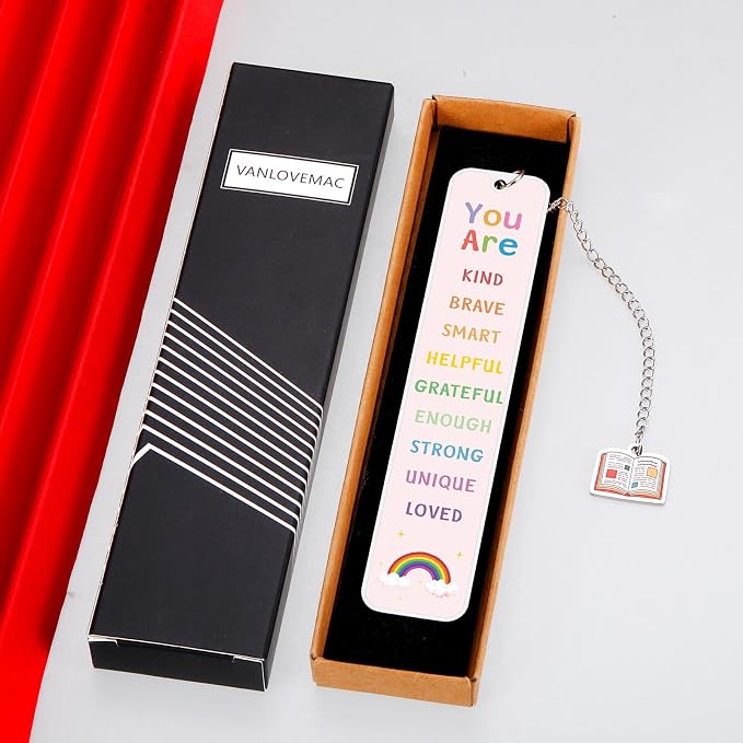 Bookmarks for Kids, Back to School Gifts for Kids, Book Marks for Reading Kids, 8th 5th Grade School Supplies for Girls, College Dorm Room Essentials for Girls Daughter Granddaughter
