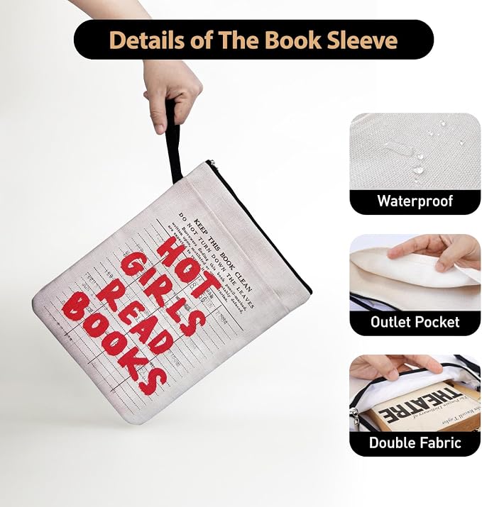 Who is Girl Love Read Books Book Covers for Women Book Lovers, Library Card Pattern Bookcover Protector for Paperbacks with Handle & Pocket for Friends Librarian Bookish, Book Club Gifts for Chritsmas