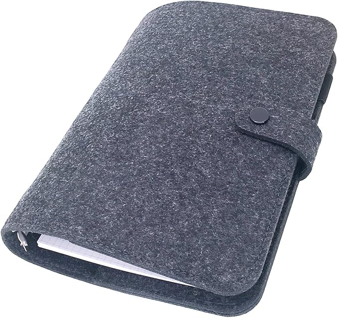 A5 Felt Binder, Black
