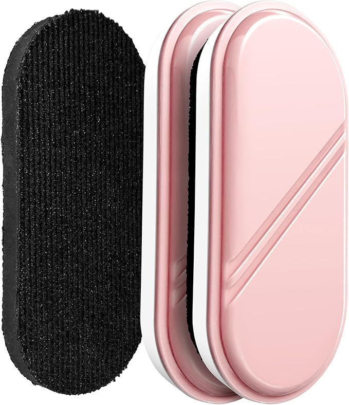 Dry Erase Eraser, Detachable Magnetic White Board Erasers - 2 Pack,Glass Board Glass Whiteboard Eraser for Office and School Supplies (Pink)