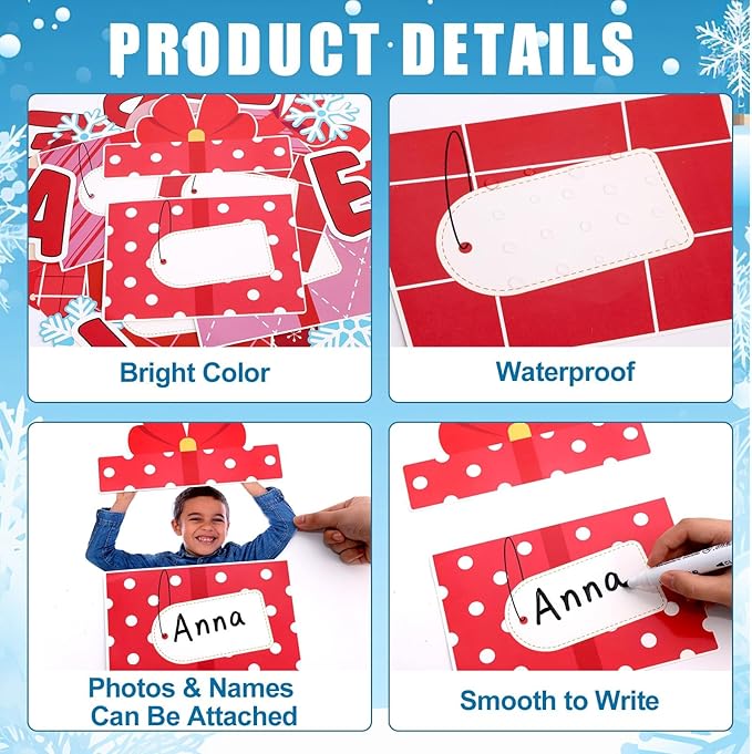Christmas Bulletin Board Decoration Set Christmas WE are All Gifts from God Classroom Bulletin Board Decor DIY Photo Religious Christian Xmas Gift Boxes Name Labels Cutouts for School Chalkboard Wall